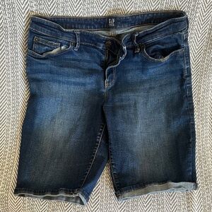 GAP Women's Dark Blue Denim Bermudas 10/30